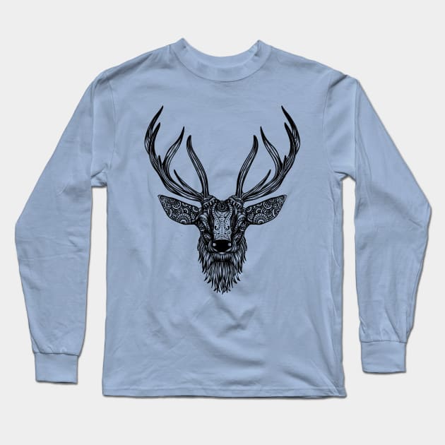 Enjoy your wild nature - deer Long Sleeve T-Shirt by rjzinger